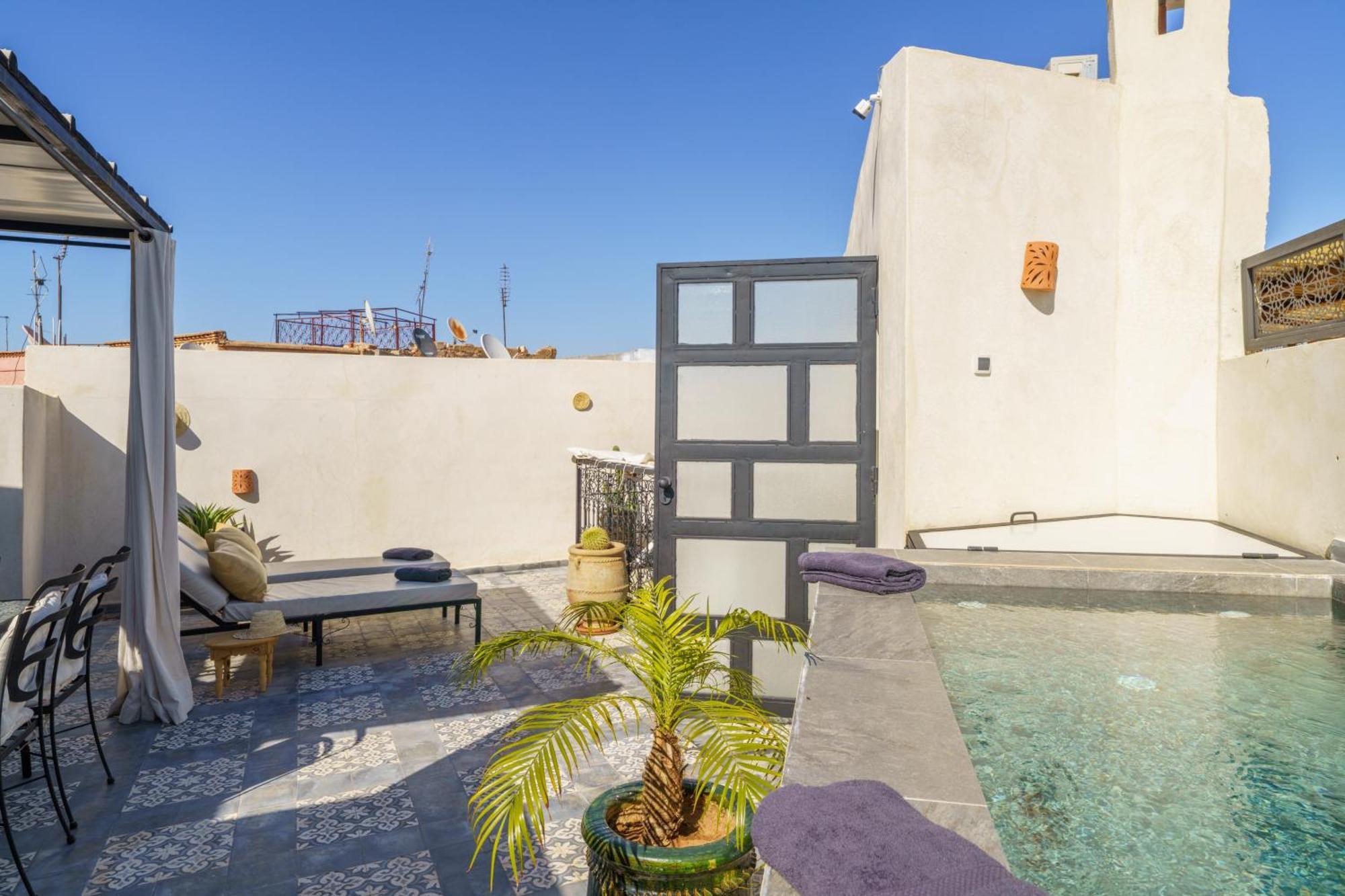 Riad 4 Chambres - Piscine & Petit Dejeuner Gratuit - Wifi Fibre Optique Marrakesh Exterior photo